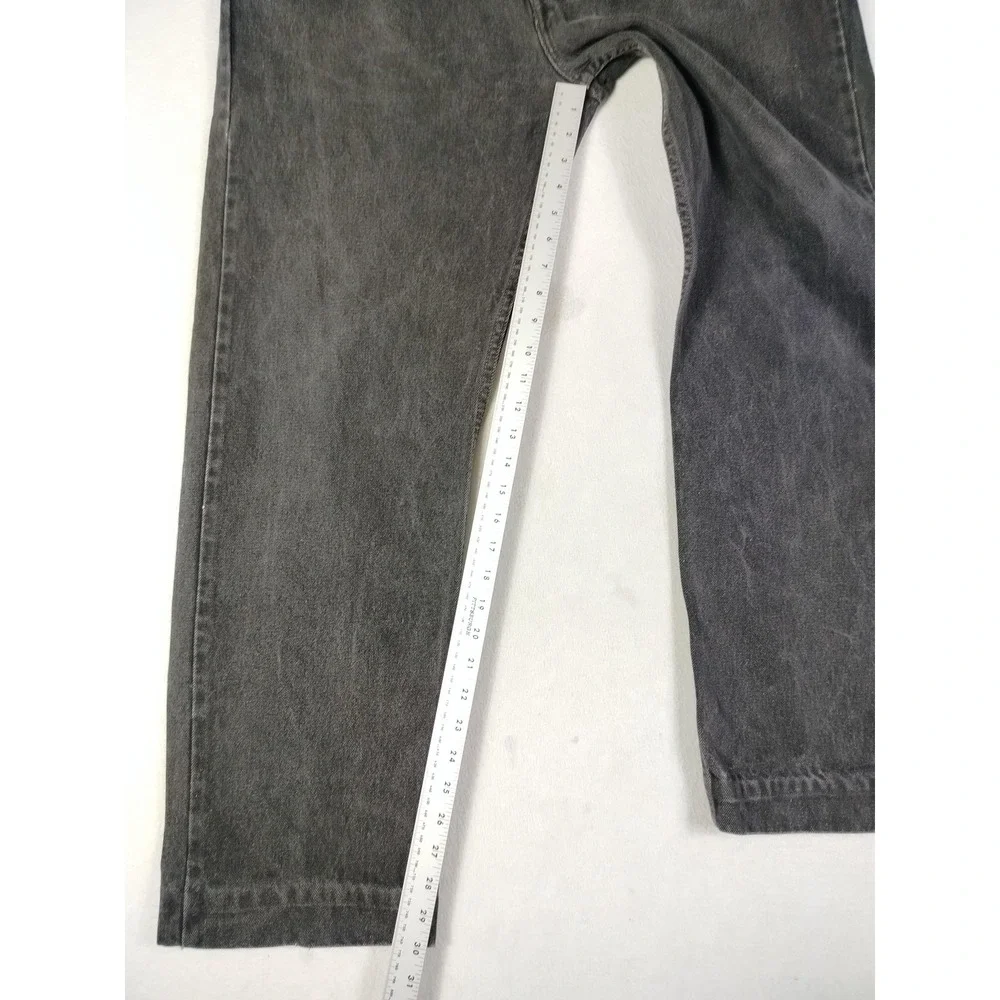 Vintage Levis 505 Jeans Mens 40 Black Regular Fit Denim 90s Grunge Skater Casual
